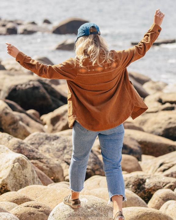 WoClothing Passenger 22N8787 Pine Cord Jacket Coconut Women Coconut