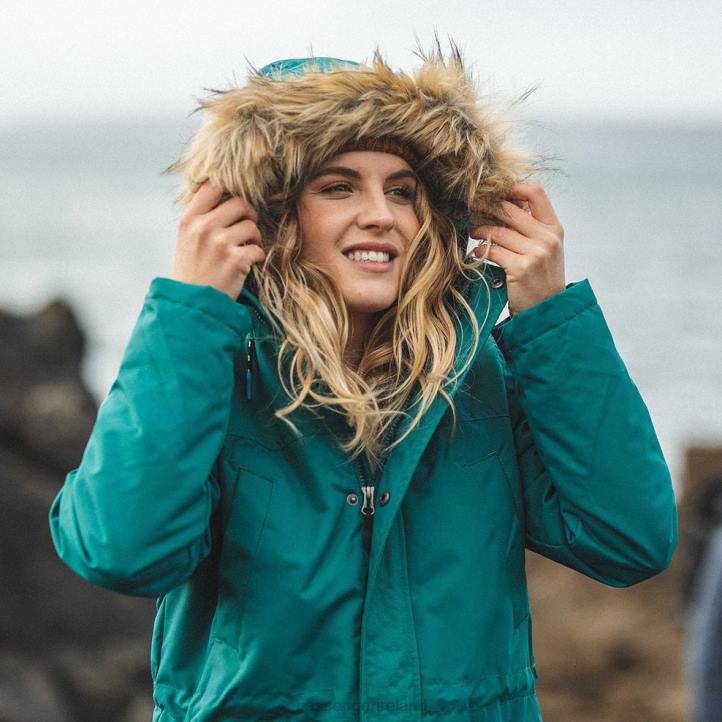 WoClothing Passenger 22N8793 Cordova Bay Sherpa Lined Recycled Jacket Storm Green Women Green