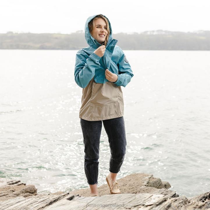 WoClothing Passenger 22N8797 Aleutia Recycled 1/4 Zip Anorak Larkspur Blue Women Blue