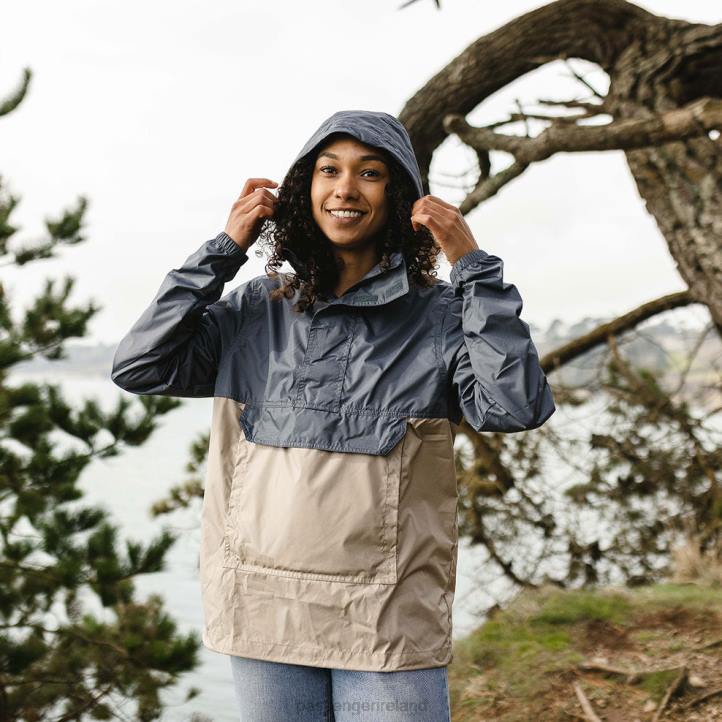 WoClothing Passenger 22N8799 Aleutia Recycled 1/4 Zip Anorak Turbulence Grey Women Grey