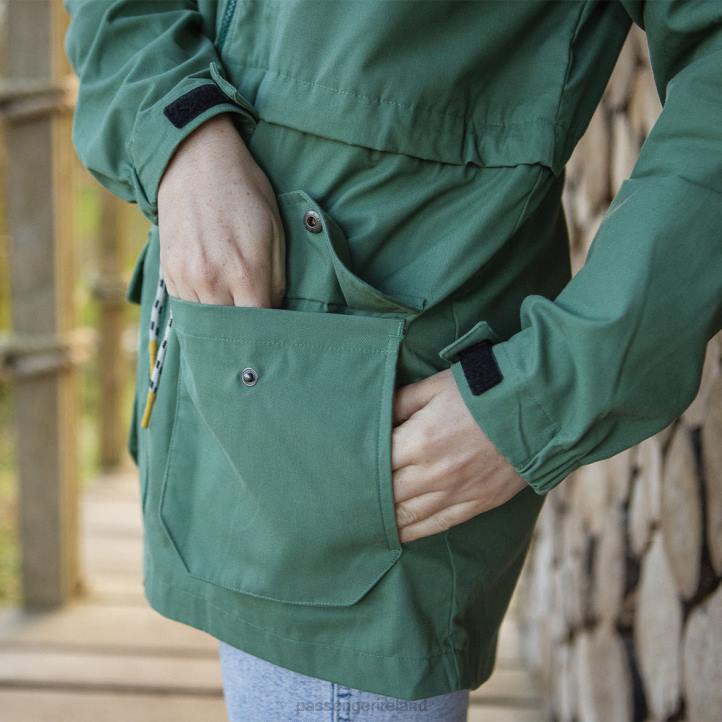 WoClothing Passenger 22N8803 Heather Recycled Lightweight Anorak Dark Ivy Women Ivy