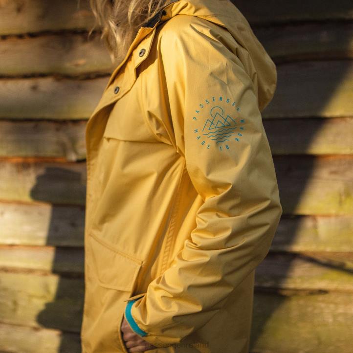 WoClothing Passenger 22N8804 Pacific Recycled Waterproof Jacket Ochre Yellow Women Yellow
