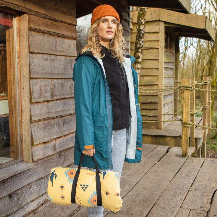 WoClothing Passenger 22N8805 Pacific Recycled Waterproof Jacket Blue Coral Women Blue