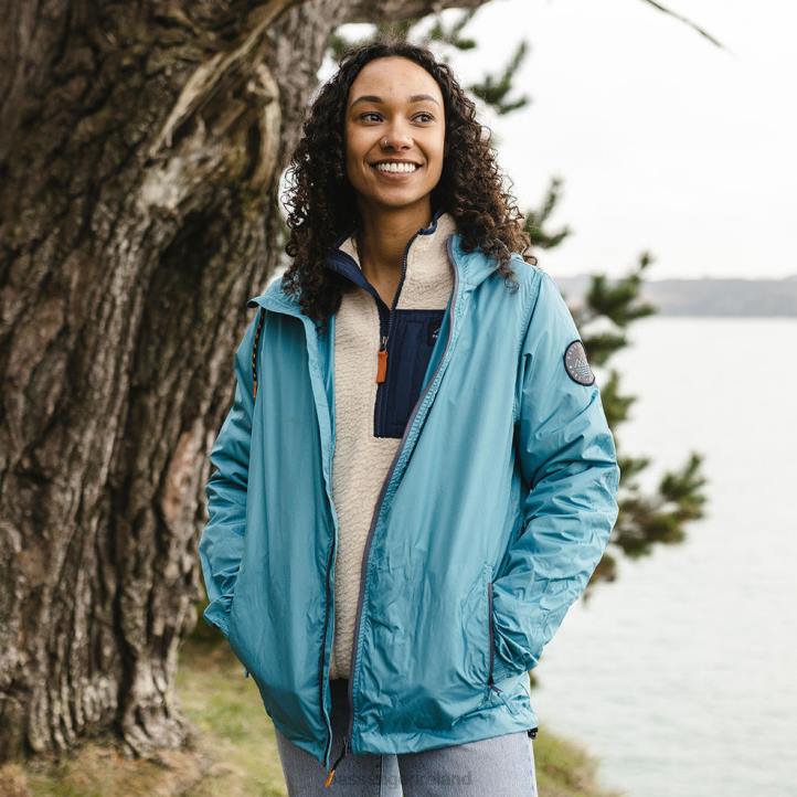 WoClothing Passenger 22N8807 Umnak Recycled Anorak Larkspur Blue Women Blue