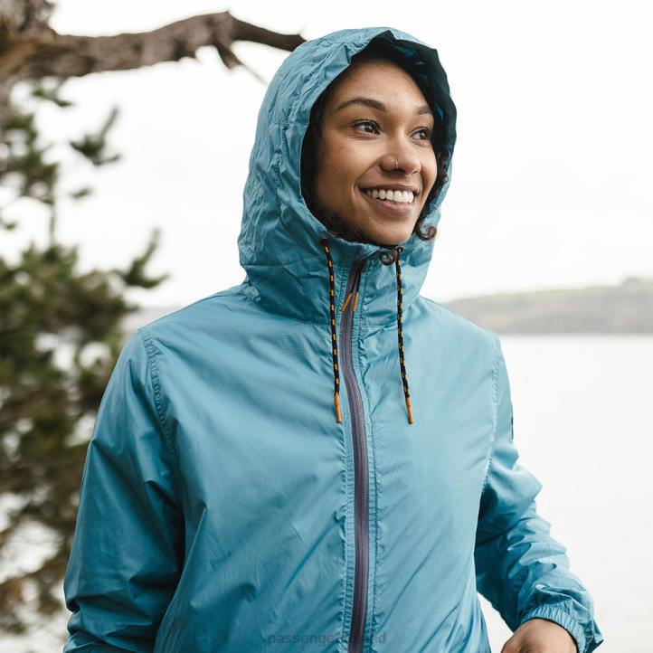 WoClothing Passenger 22N8807 Umnak Recycled Anorak Larkspur Blue Women Blue