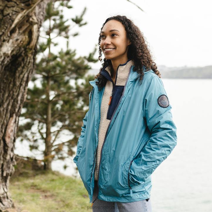 WoClothing Passenger 22N8807 Umnak Recycled Anorak Larkspur Blue Women Blue