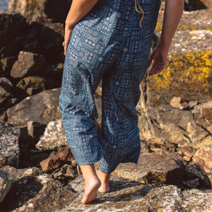 WoClothing Passenger 22N8980 Spirit Jumpsuit Blue Coral Geo Tile Women Blue