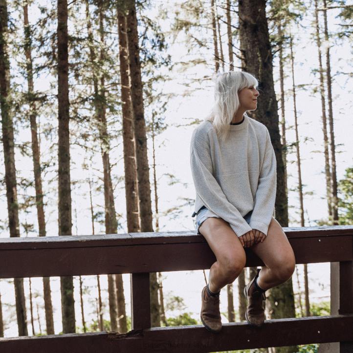 WoClothing Passenger 22N8808 Cove Knitted Jumper Off White Women White