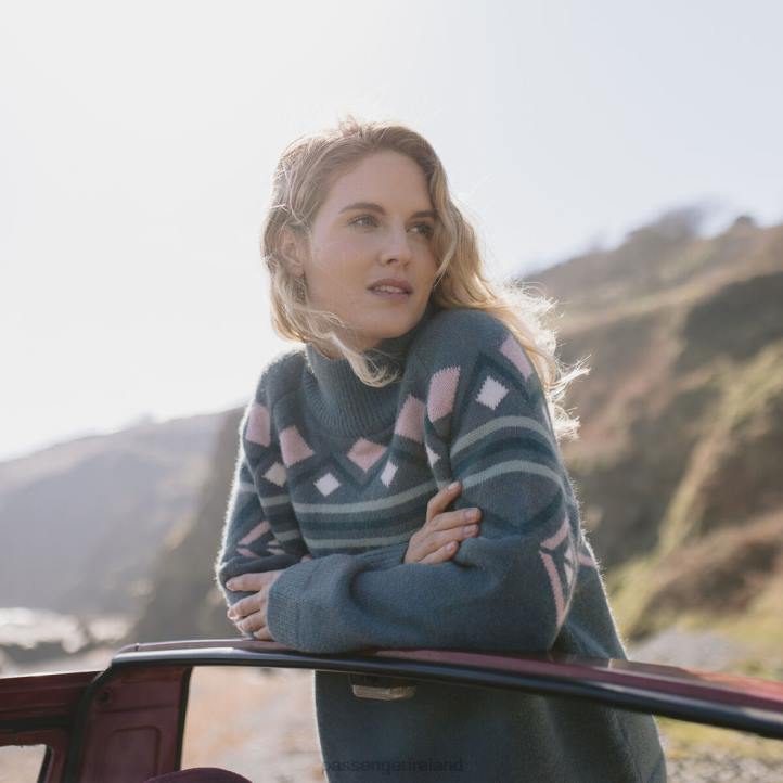 WoClothing Passenger 22N8809 Ottoson Knitted Jumper Ocean Green Women Green