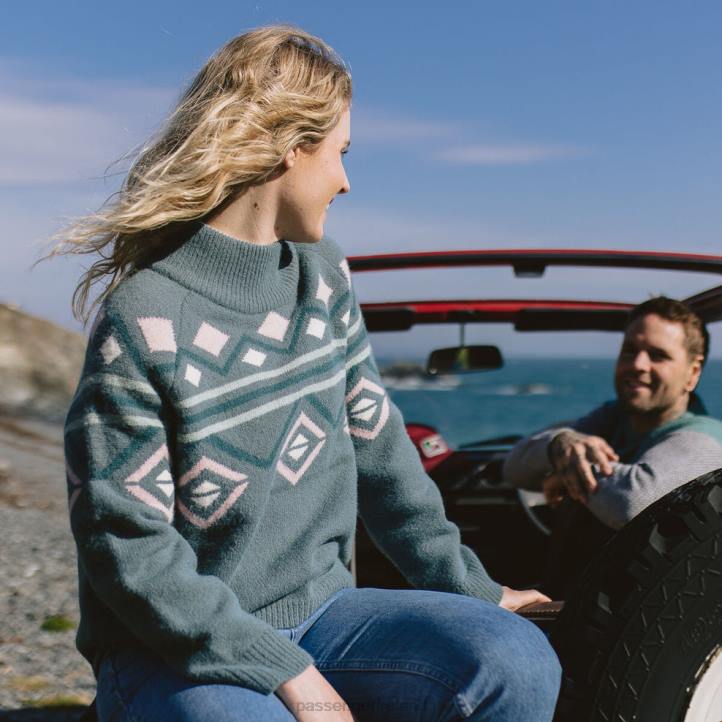 WoClothing Passenger 22N8809 Ottoson Knitted Jumper Ocean Green Women Green