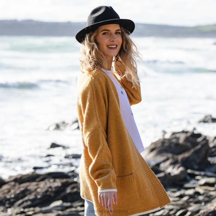 WoClothing Passenger 22N8817 West Coast Cardigan Sunset Yellow Women Yellow