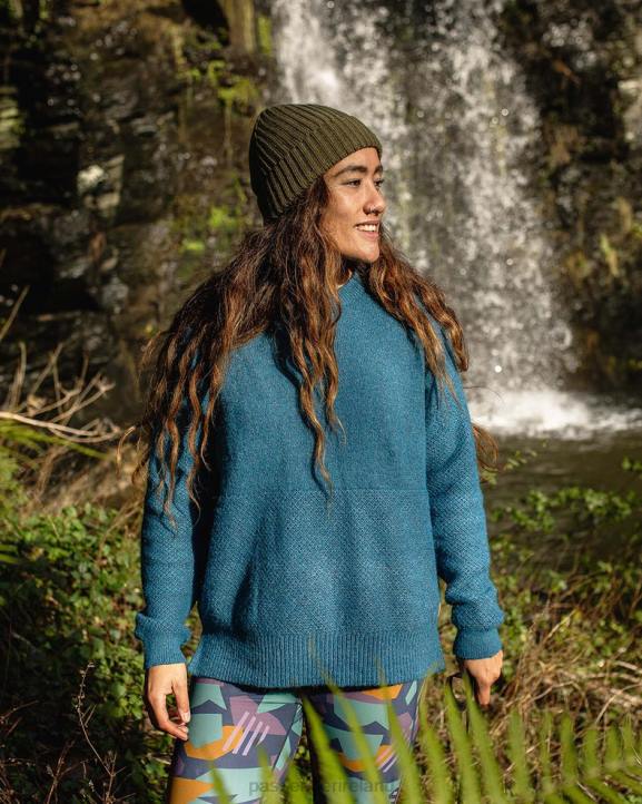 WoClothing Passenger 22N8818 Cove Recycled Knit Jumper Dark Denim Women Denim