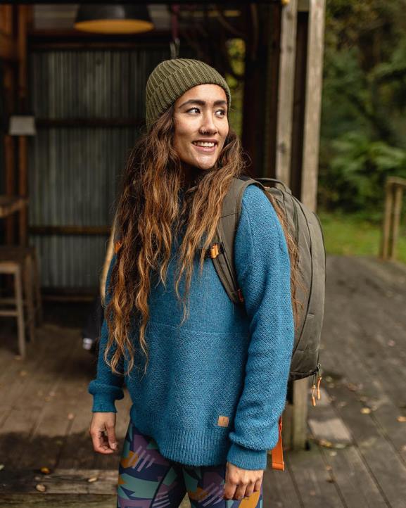 WoClothing Passenger 22N8818 Cove Recycled Knit Jumper Dark Denim Women Denim