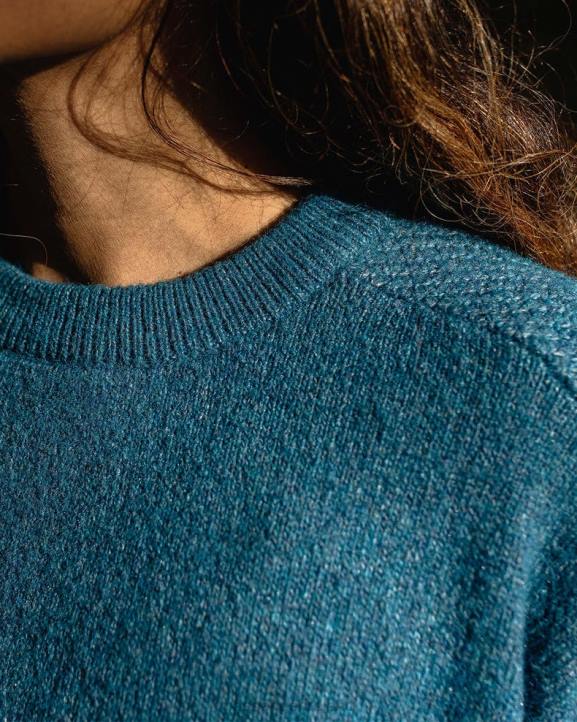 WoClothing Passenger 22N8818 Cove Recycled Knit Jumper Dark Denim Women Denim