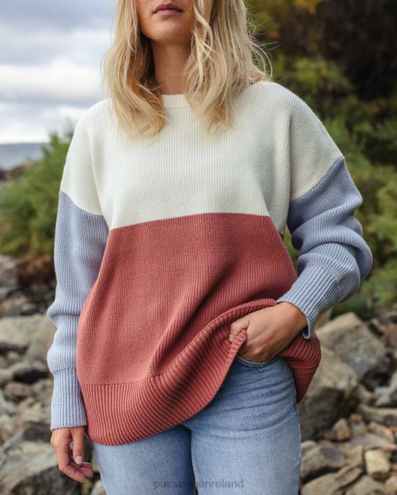 WoClothing Passenger 22N8820 Gondwana Oversized Knitted Jumper Off White Women White