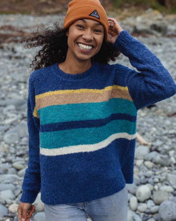 WoClothing Passenger 22N8822 Riverglen Knitted Jumper Dark Denim Women Denim