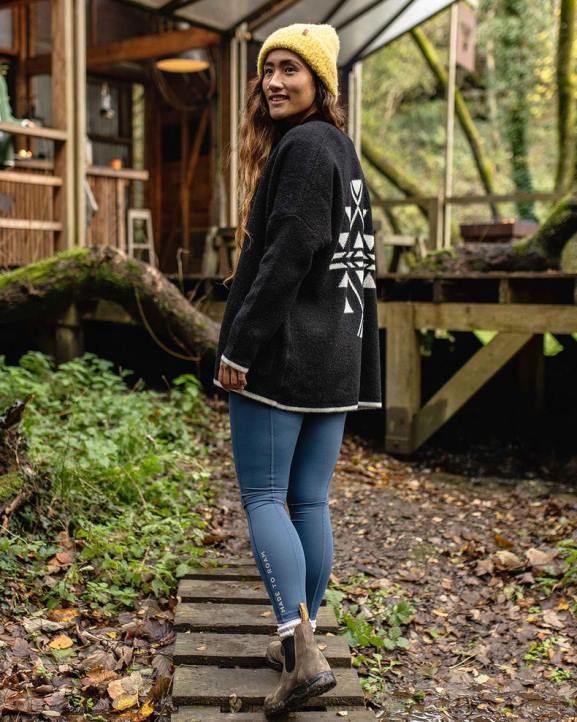 WoClothing Passenger 22N8827 West Coast Recycled Knit Cardigan Black Women Black