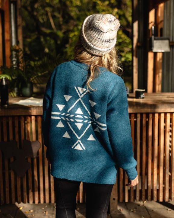 WoClothing Passenger 22N8829 West Coast Recycled Knitted Jumper Blue Coral Women Blue