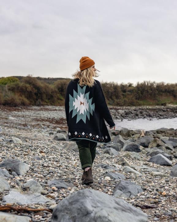 WoClothing Passenger 22N8830 South Coast Recycled Knit Cardigan Black Women Black