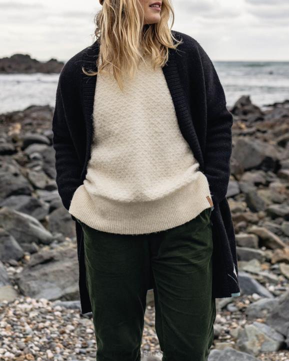 WoClothing Passenger 22N8830 South Coast Recycled Knit Cardigan Black Women Black