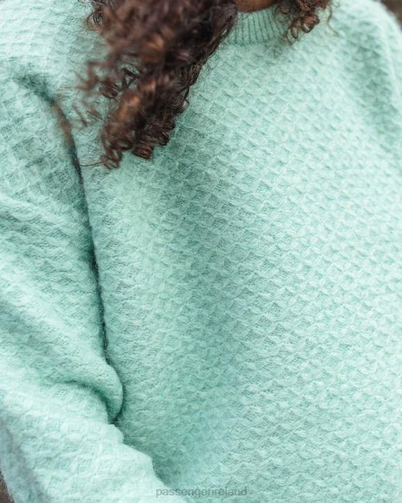 WoClothing Passenger 22N8834 Tranquil Knitted Jumper Viridian Green Women Green