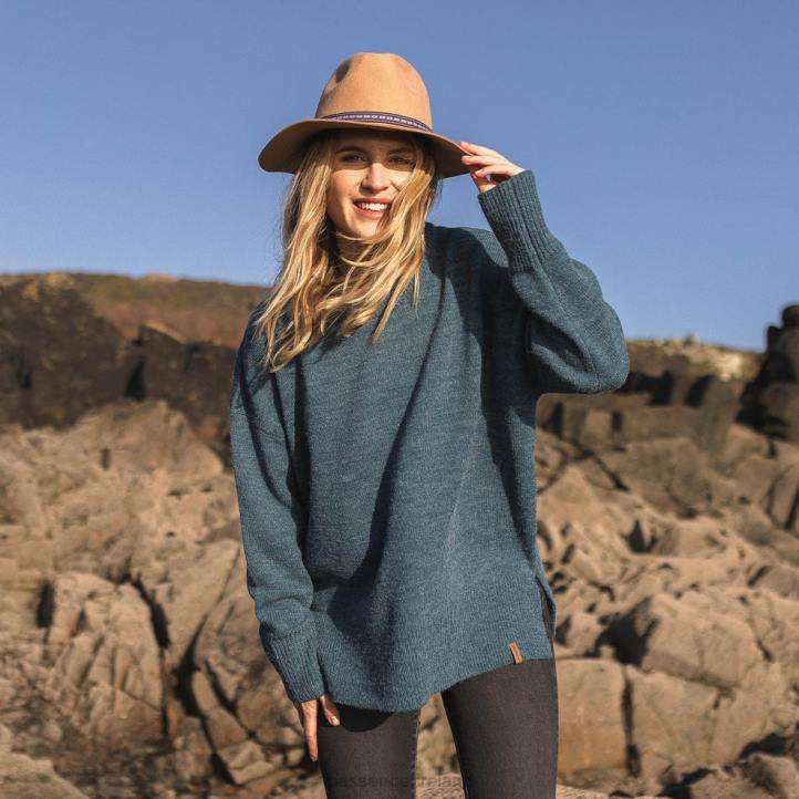 WoClothing Passenger 22N8837 West Coast Knitted Jumper Blue Coral Women Blue