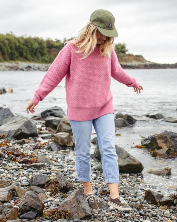 WoClothing Passenger 22N8839 Tranquil Knitted Jumper Pink Mahogony Women Pink