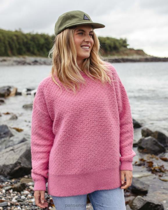 WoClothing Passenger 22N8839 Tranquil Knitted Jumper Pink Mahogony Women Pink