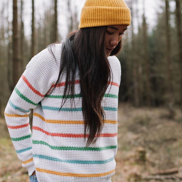 WoClothing Passenger 22N8843 Lakewood Knitted Jumper White Stripe Women White