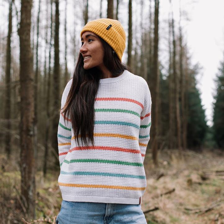 WoClothing Passenger 22N8843 Lakewood Knitted Jumper White Stripe Women White