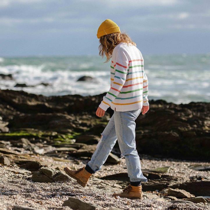 WoClothing Passenger 22N8843 Lakewood Knitted Jumper White Stripe Women White