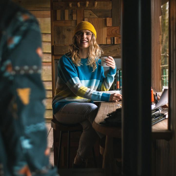 WoClothing Passenger 22N8844 Bay Knitted Jumper Blue Coral Women Blue