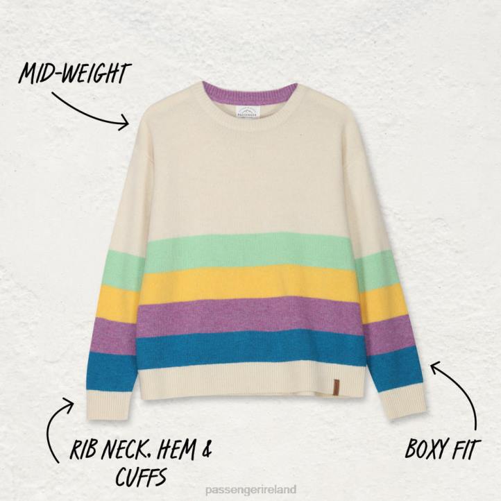 WoClothing Passenger 22N8846 Bay Knitted Jumper Oatmeal Women Oatmeal