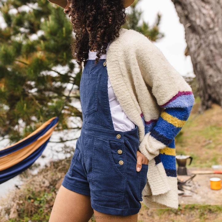 WoClothing Passenger 22N8847 Riverglen Cardigan Soft Cobalt Mix Up Stripe Women Cobalt