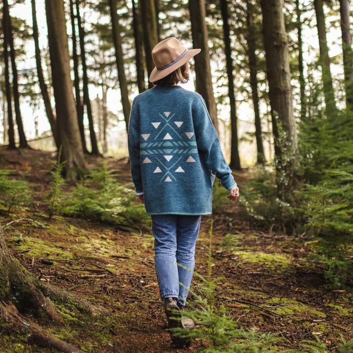 WoClothing Passenger 22N8849 West Coast Cardigan Blue Coral Women Blue