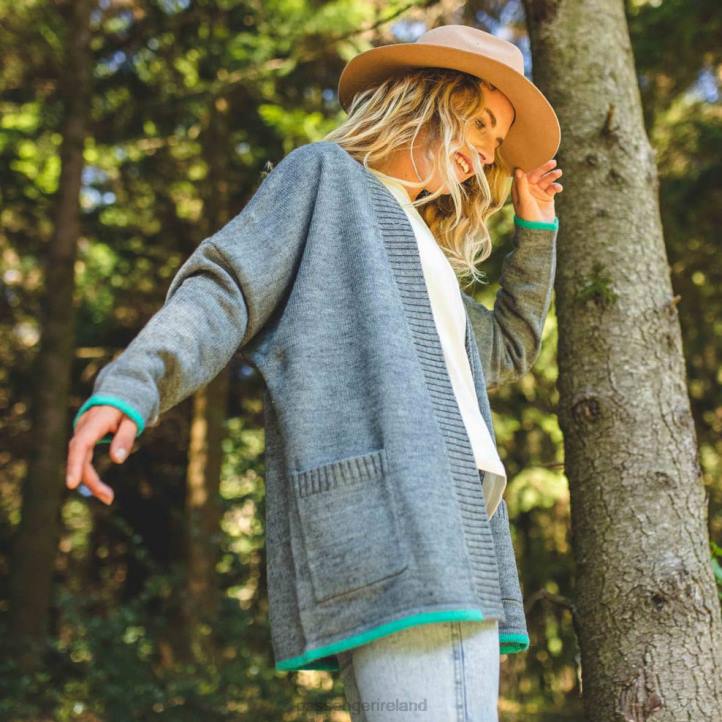 WoClothing Passenger 22N8851 West Coast Cardigan Flecked Grey Marl Women Grey