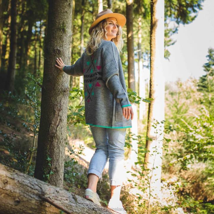 WoClothing Passenger 22N8851 West Coast Cardigan Flecked Grey Marl Women Grey