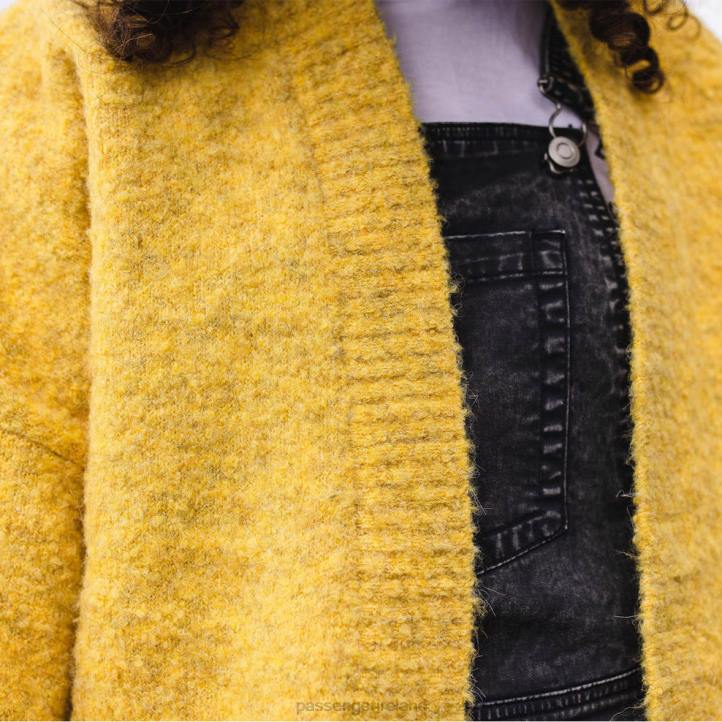 WoClothing Passenger 22N8858 Riverglen Cardigan Ochre Yellow Women Yellow