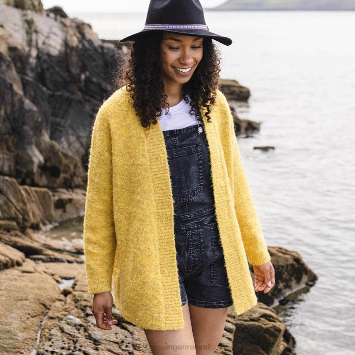 WoClothing Passenger 22N8858 Riverglen Cardigan Ochre Yellow Women Yellow