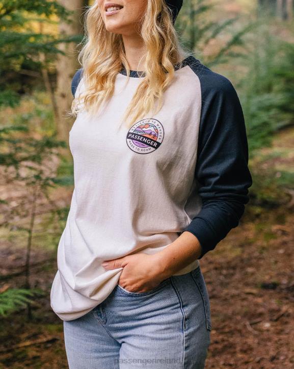 WoClothing Passenger 22N8869 Wilds Recycled Cotton Oversized Ls T-Shirt Deep Navy Women Navy