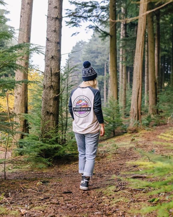 WoClothing Passenger 22N8869 Wilds Recycled Cotton Oversized Ls T-Shirt Deep Navy Women Navy