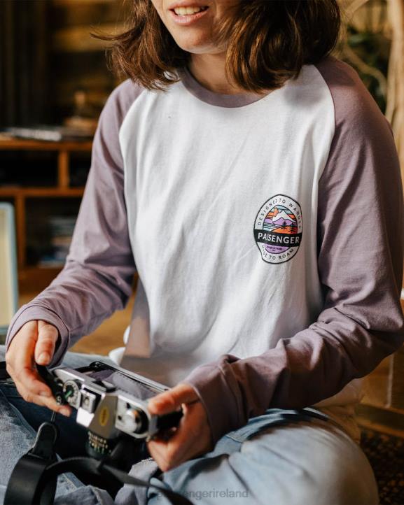 WoClothing Passenger 22N8872 Wilds Recycled Cotton Oversized Ls T-Shirt Dusty Lilac Women Lilac