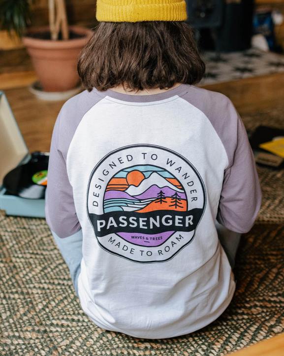 WoClothing Passenger 22N8872 Wilds Recycled Cotton Oversized Ls T-Shirt Dusty Lilac Women Lilac