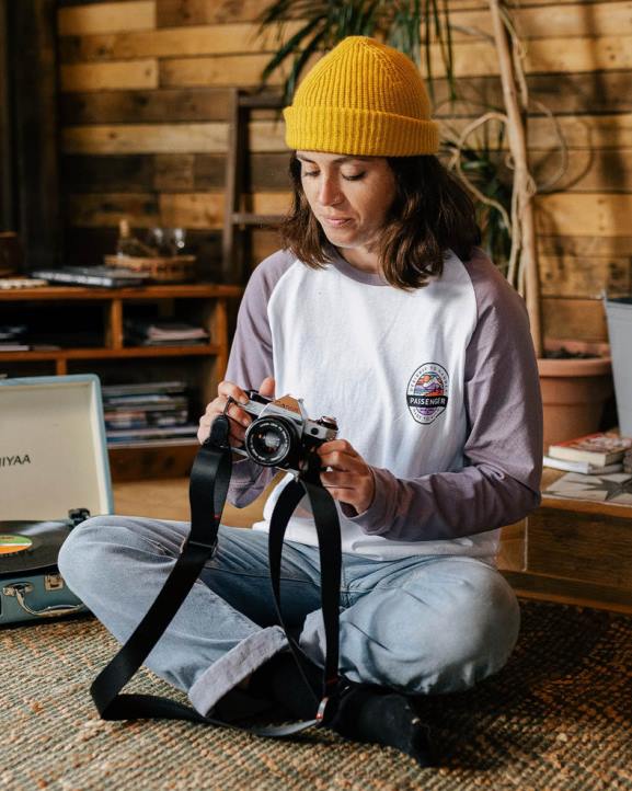 WoClothing Passenger 22N8872 Wilds Recycled Cotton Oversized Ls T-Shirt Dusty Lilac Women Lilac