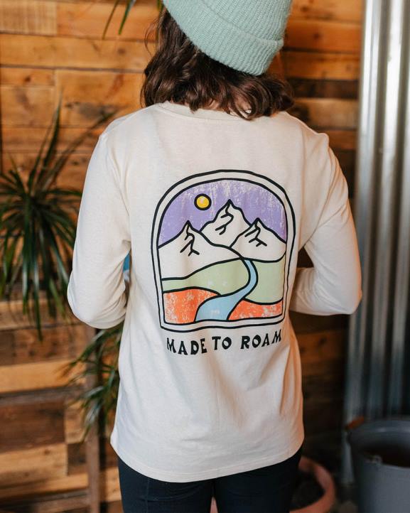 WoClothing Passenger 22N8877 Friday Collective Recycled Cotton Ls T-Shirt Birch Women Birch