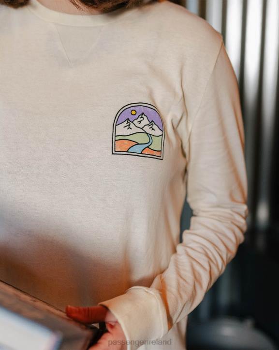 WoClothing Passenger 22N8877 Friday Collective Recycled Cotton Ls T-Shirt Birch Women Birch