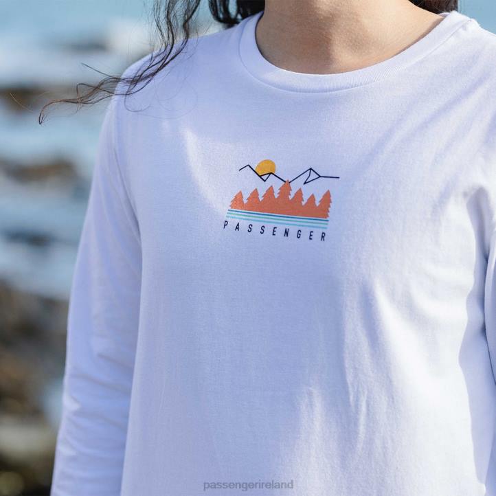 WoClothing Passenger 22N8888 Travel More Recycled Ls T-Shirt White Women White