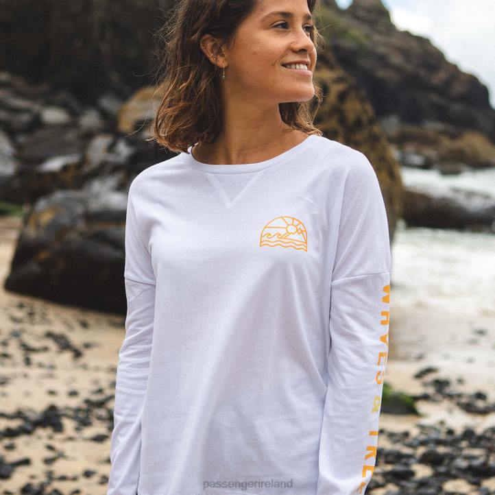 WoClothing Passenger 22N8889 Coos Bay Recycled Ls T-Shirt White Women White