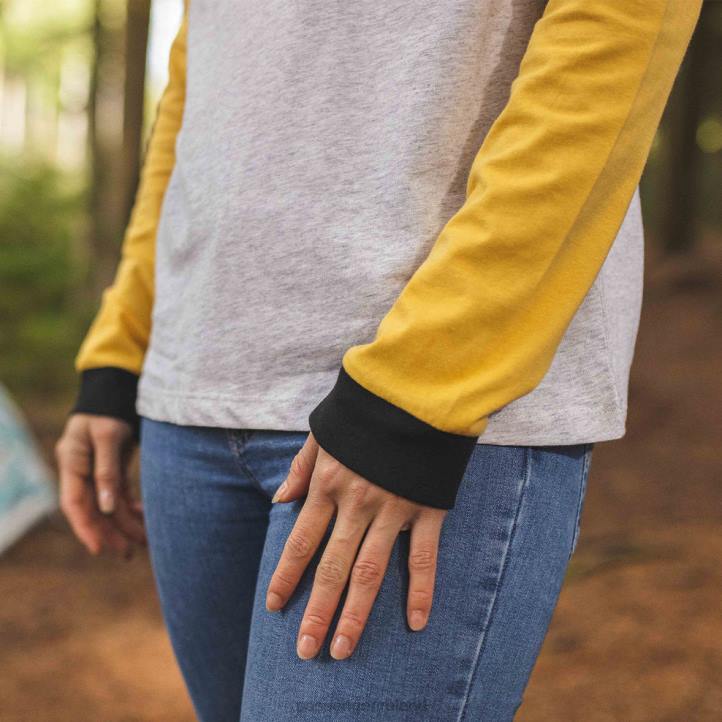 WoClothing Passenger 22N8890 Munro Recycled Ls T-Shirt Ochre Yellow Women Yellow