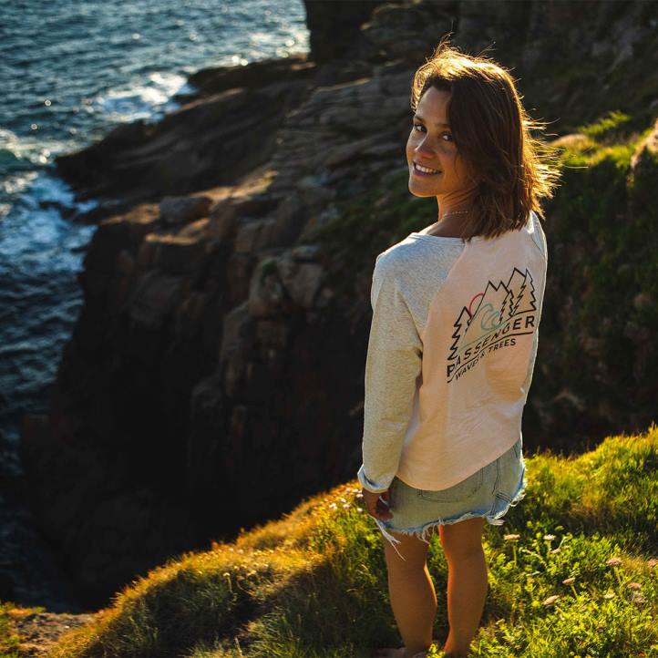 WoClothing Passenger 22N8895 Toba Recycled Ls T-Shirt Barely Pink Women Pink